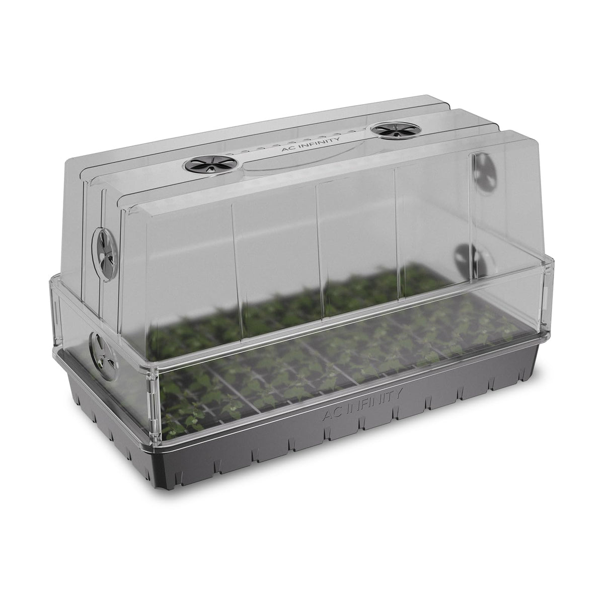 AC Infinity front view of dome and tray showing durable propagation setup benefit