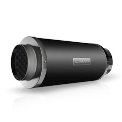 AC Infinity front view of silencer showing durable housing and quiet benefit