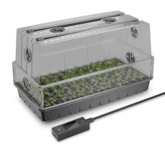 AC Infinity front view of humidity dome showing durable clear cover and benefit of visibility