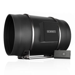 AC Infinity CLOUDLINE PRO S12 front view showing robust casing and quiet performance