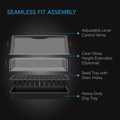 AC Infinity top view of 6x12 seedling tray showing organized 72-cell benefit