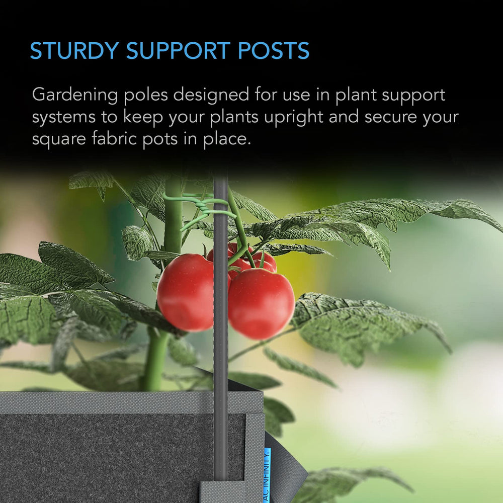 AC Infinity pointed tip detail for easy ground insertion and stability