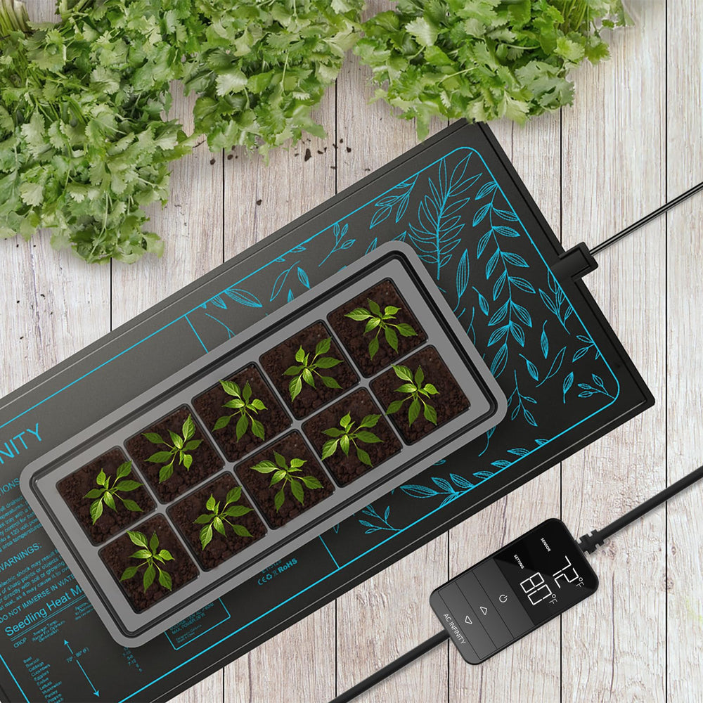 AC Infinity mat in an indoor garden lifestyle scene improving home propagation success