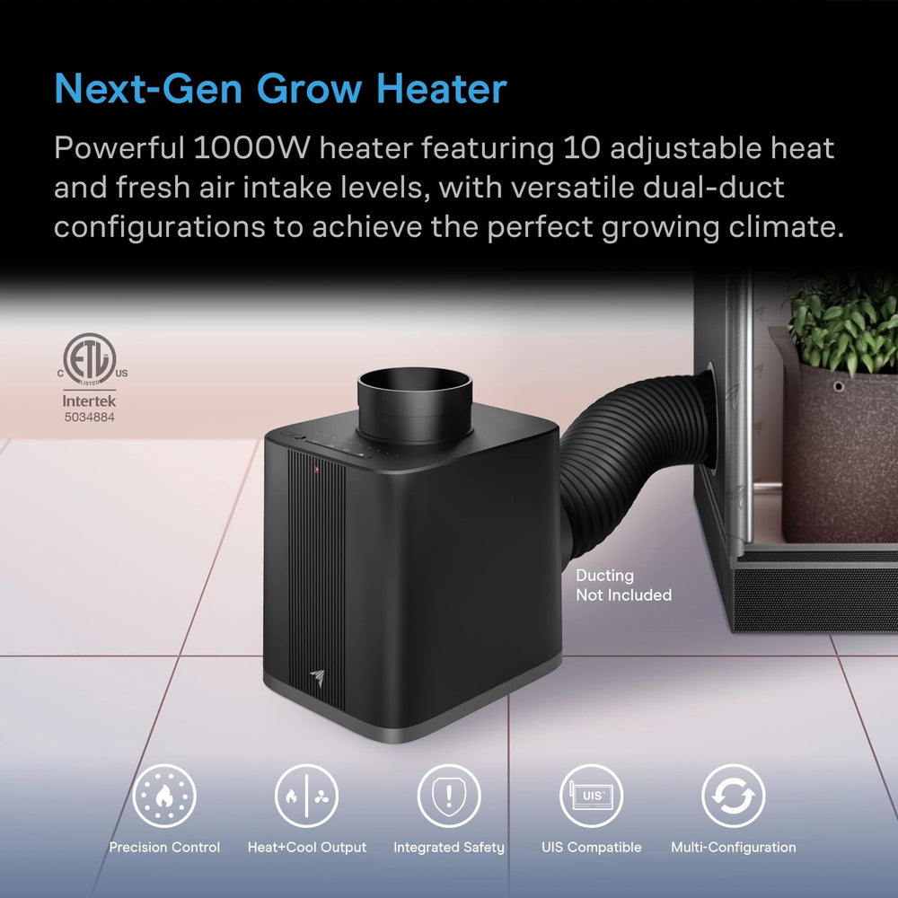 AC Infinity THERMOFORGE S7 rear duct ports visual for direct-into-tent or closed-loop routing