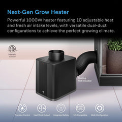 AC Infinity THERMOFORGE S7 rear duct ports visual for direct-into-tent or closed-loop routing