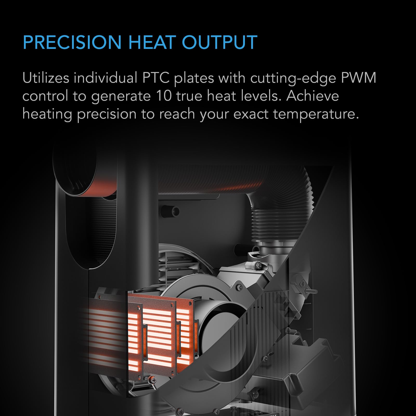 AC Infinity flexible hose detail directing heat to target zones to protect delicate plants