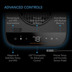 AC Infinity duct port detail illustrating dual-port ducting flexibility for efficient airflow