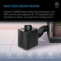 AC Infinity PTC plate close-up highlighting precise multi-level heating for stable environment