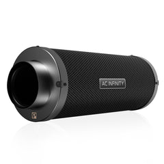 AC Infinity front view showing robust filter housing and large inlet for strong airflow