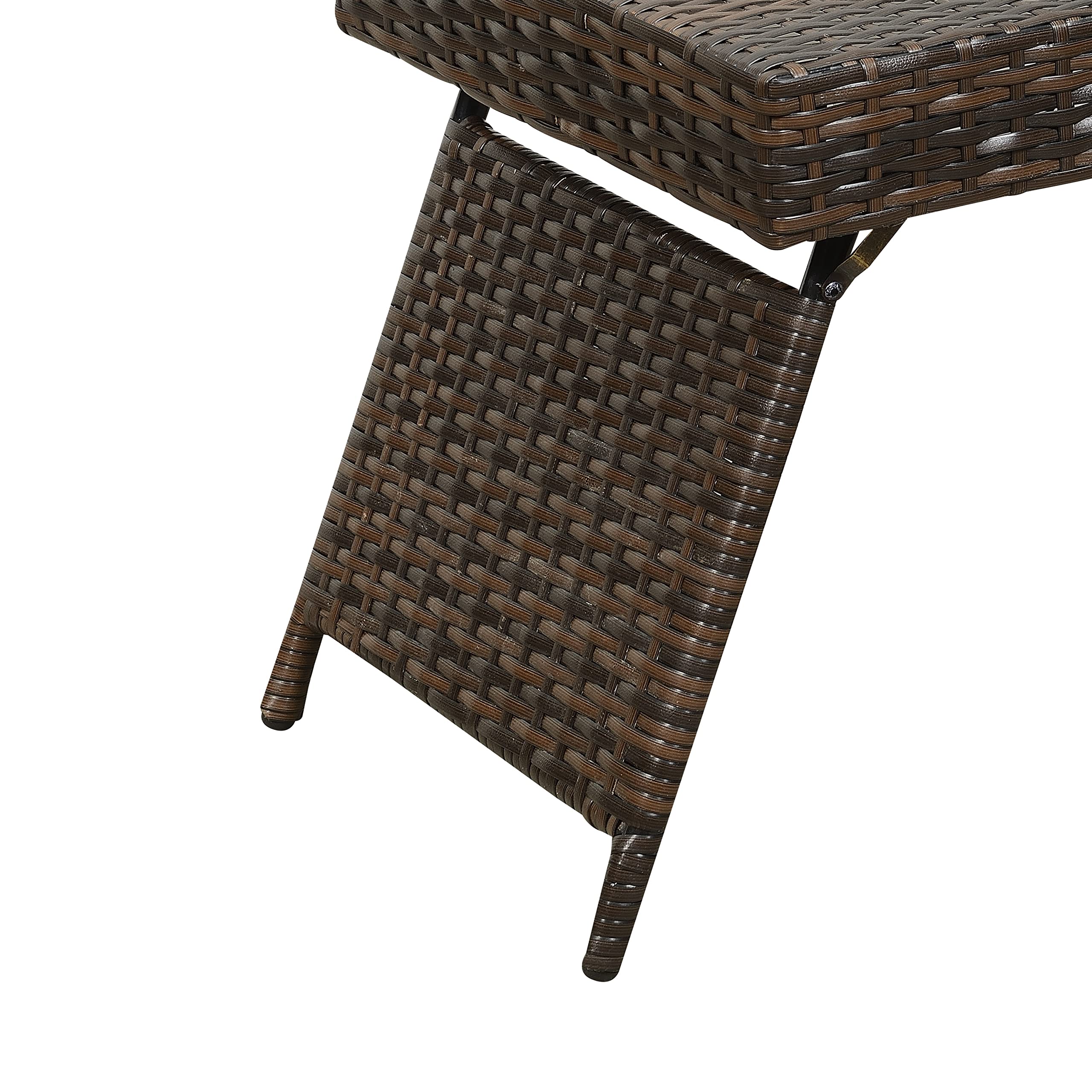 AC Pacific table in patio setting holding drinks and snacks to illustrate outdoor functionality