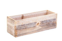 Accent Decor plastic liner inside box demonstrating protective insert for soil and easy cleanup