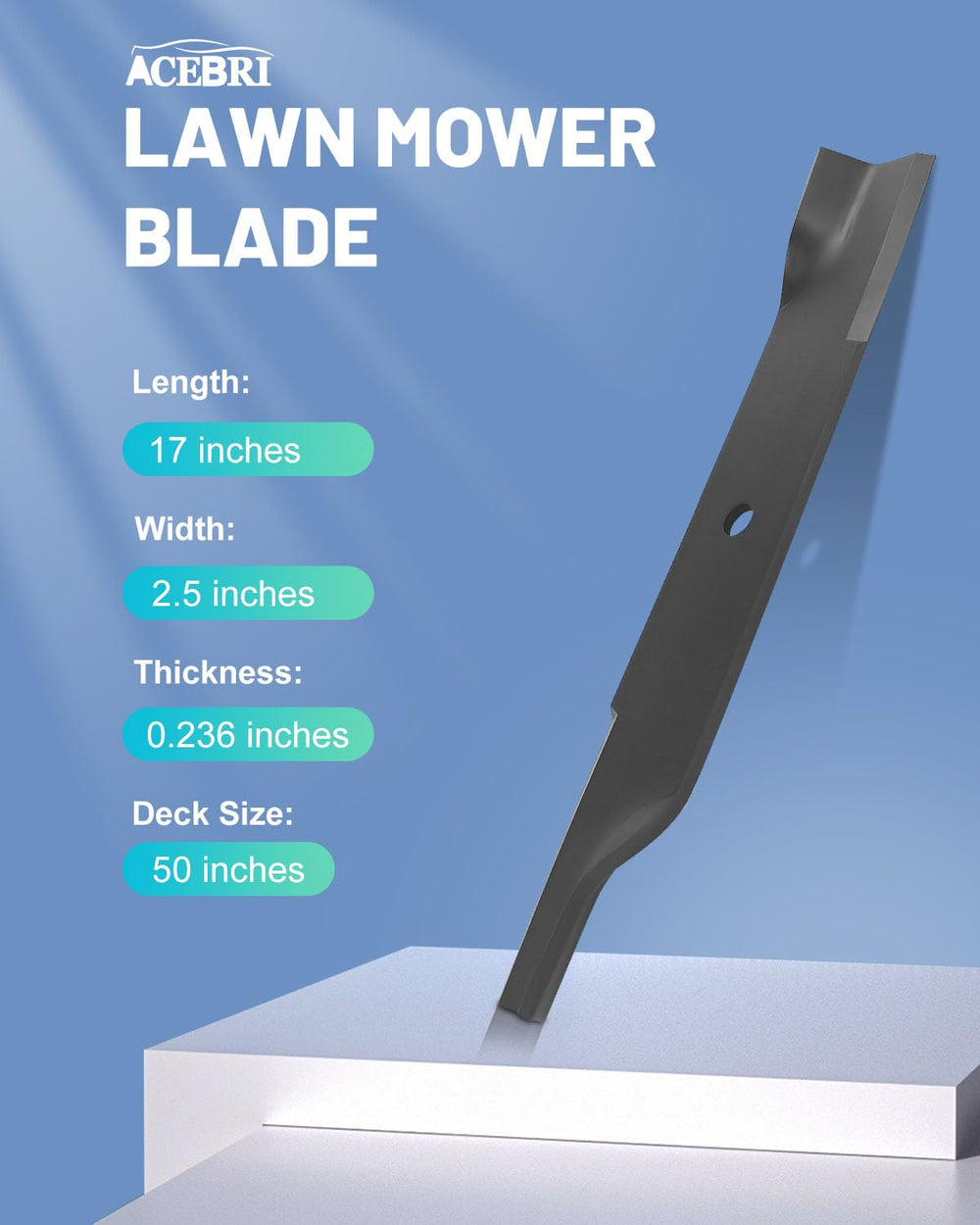 ACEBRI close-up of cutting edge showing sharpness retention