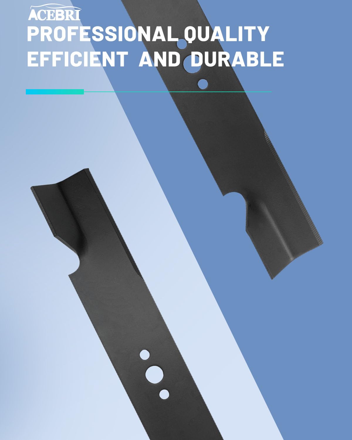 ACEBRI blade surface texture showing robust iron construction benefit
