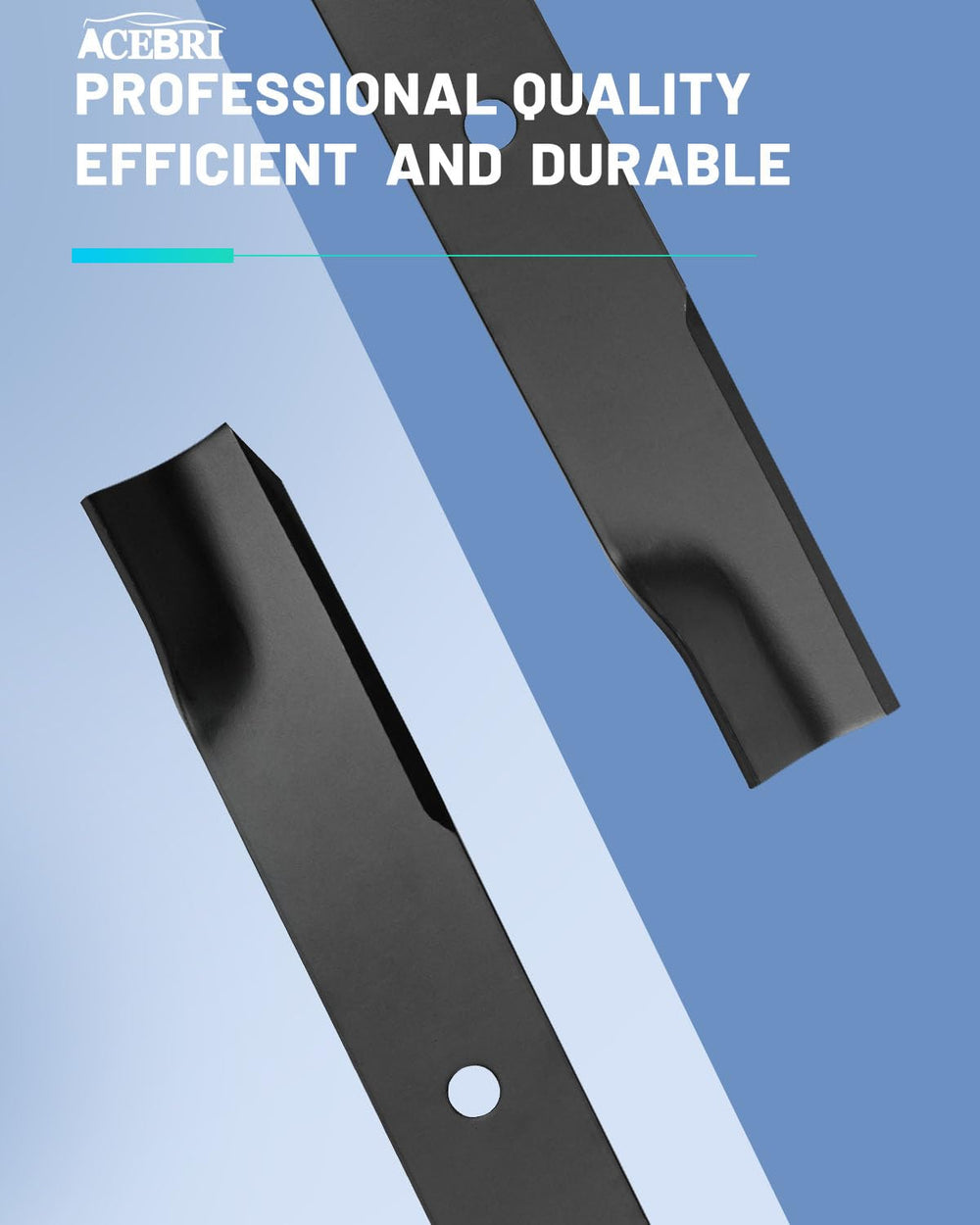 ACEBRI blade compared to ruler showing exact dimensions for correct replacement