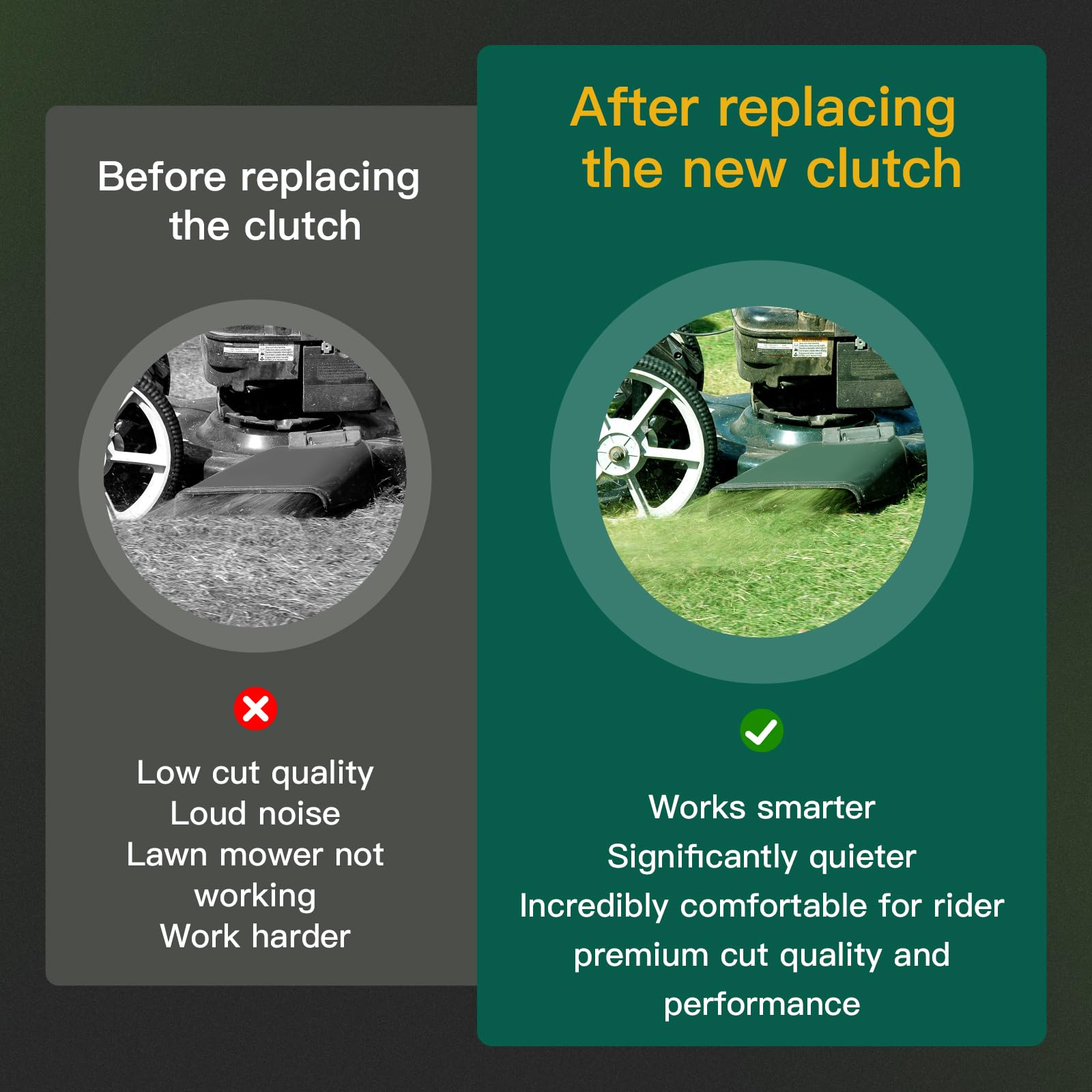 ACEBRI clutch side brake surface demonstrating strong braking benefit