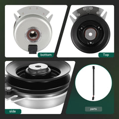 ACEBRI side view highlighting 5.375 inch pulley for correct belt alignment