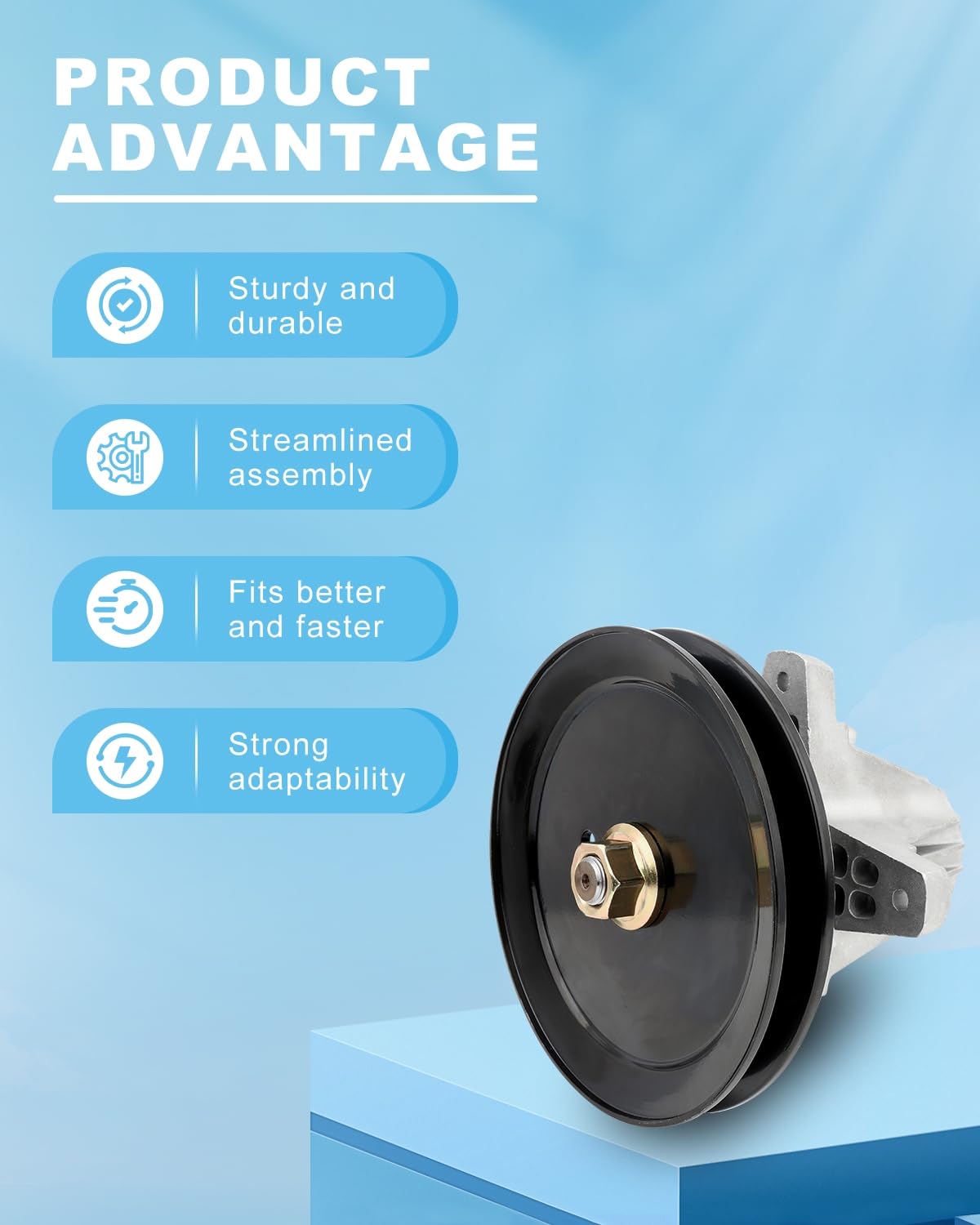 ACEBRI spindle side profile with dimensions to confirm compatibility and precise fitment