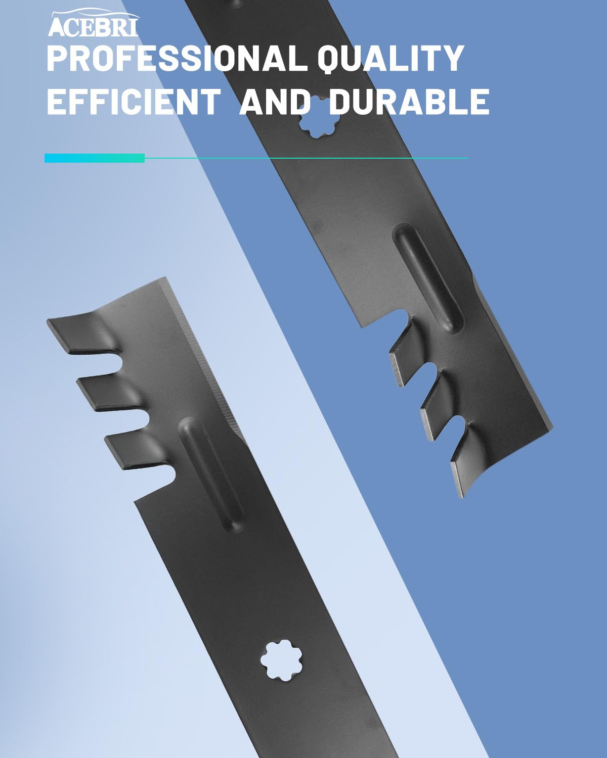 ACEBRI blade side shot showing thickness and durable material benefit