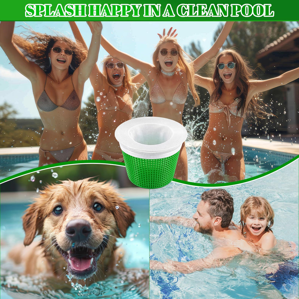 Acellegic skimmer sock catching leaves and sand for cleaner water