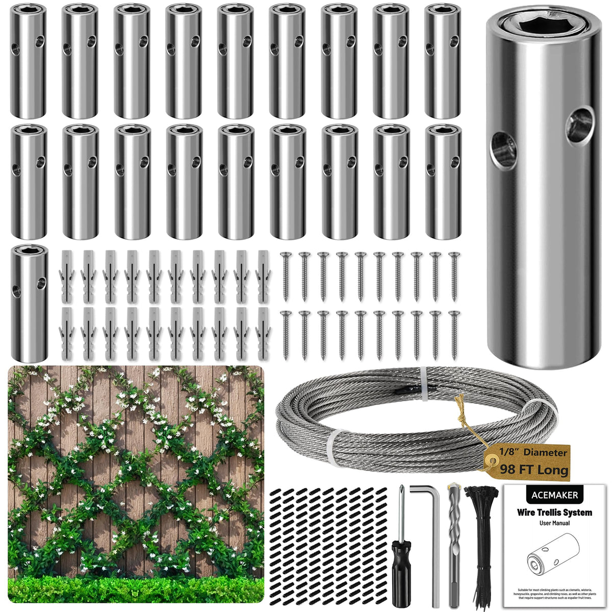 Acemaker kit packaging showing included tools and hardware for quick installation