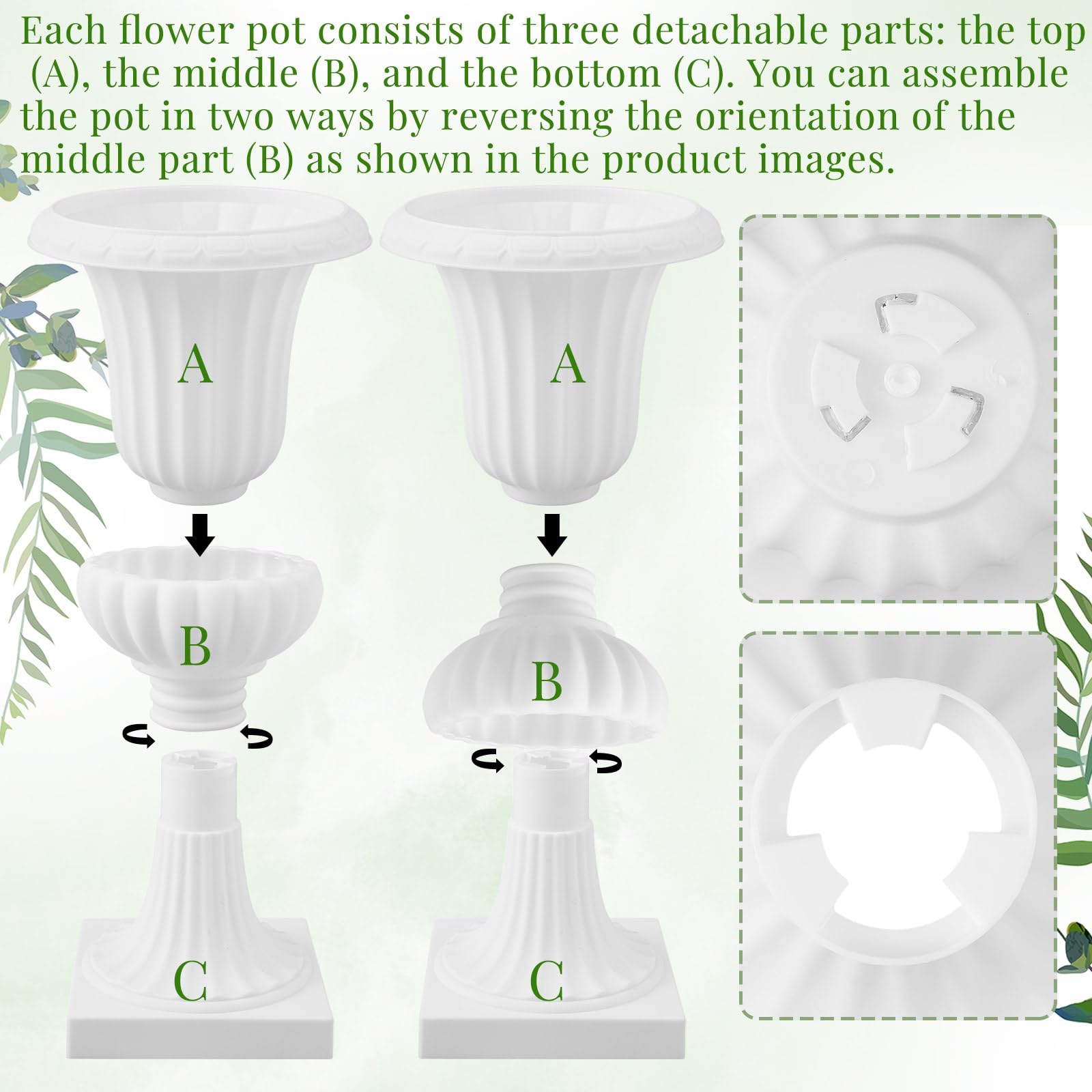 AceOrbit assembled urn side profile displaying elegant silhouette and weatherproof finish