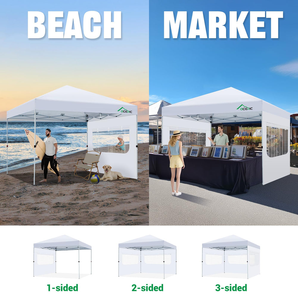 Acepic three folded sidewalls in package for easy storage and transport