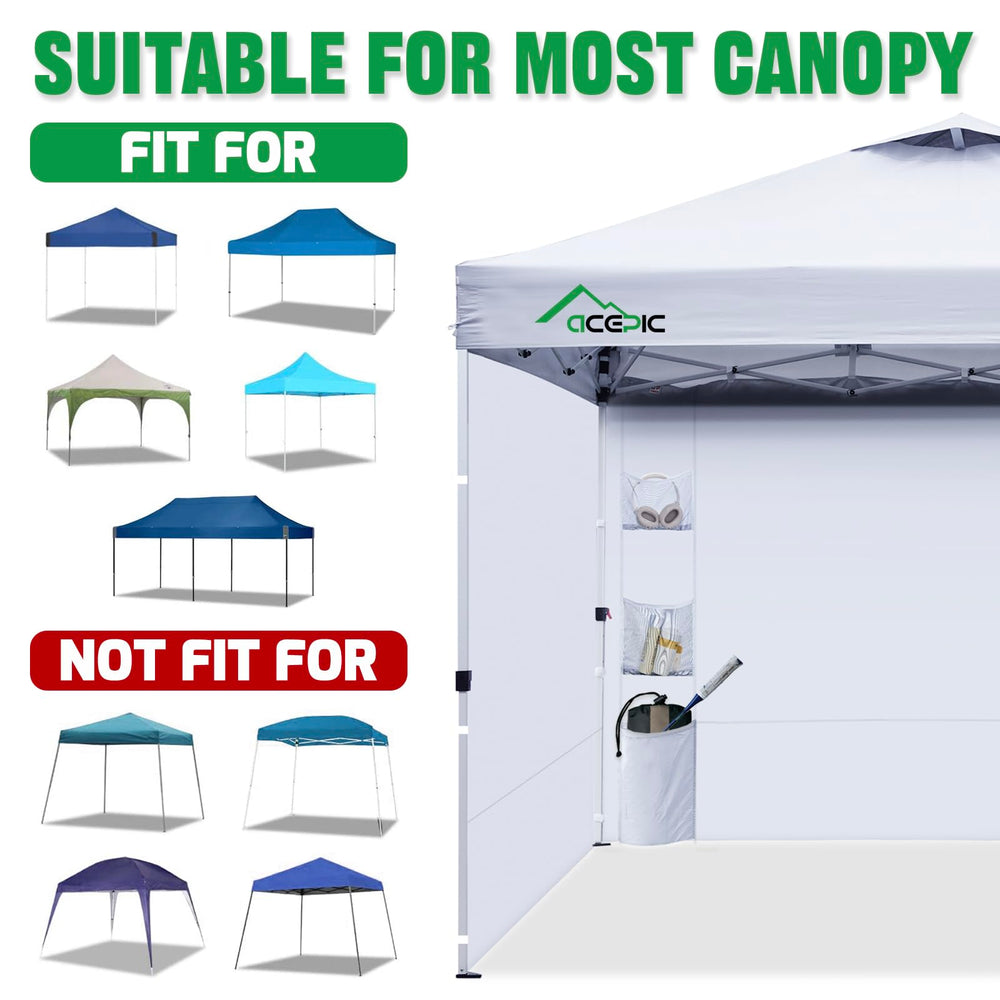Acepic top edge showing Velcro attachment points for quick canopy mounting