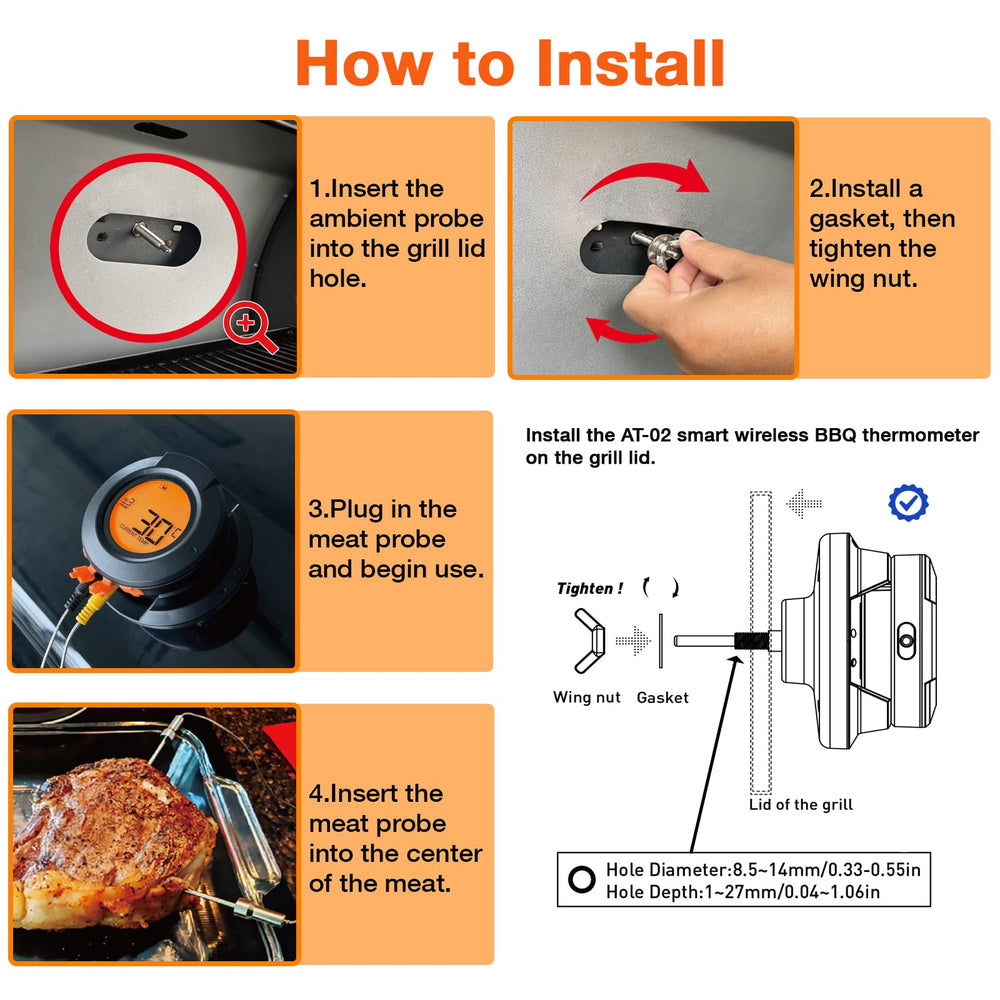Acesidn in a backyard BBQ setting letting host entertain while monitoring meat