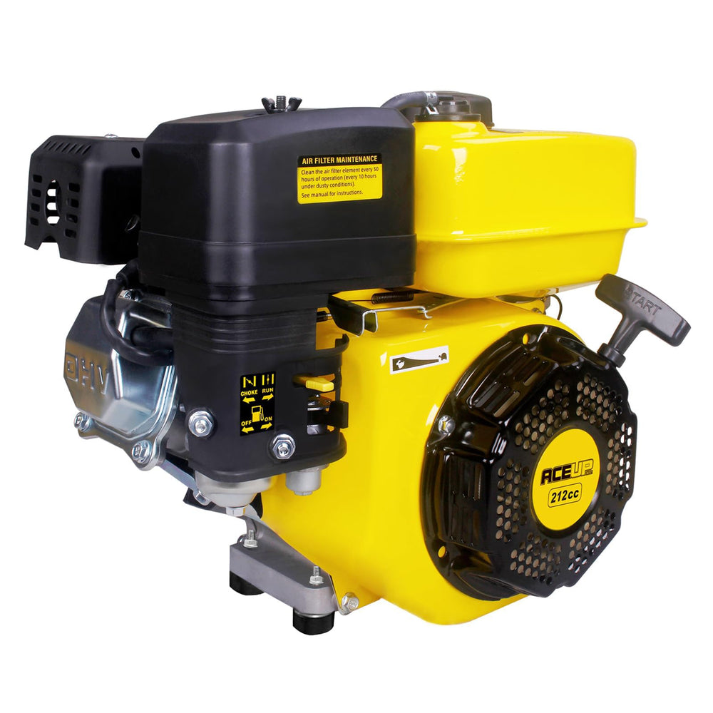 Aceup Energy front view of engine showing compact durable housing and mounting points