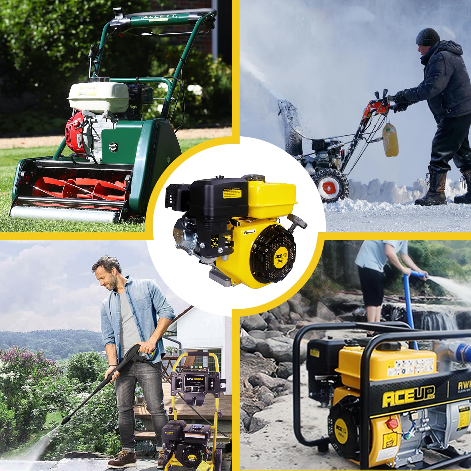 Aceup Energy powering a pressure washer in action demonstrating practical output