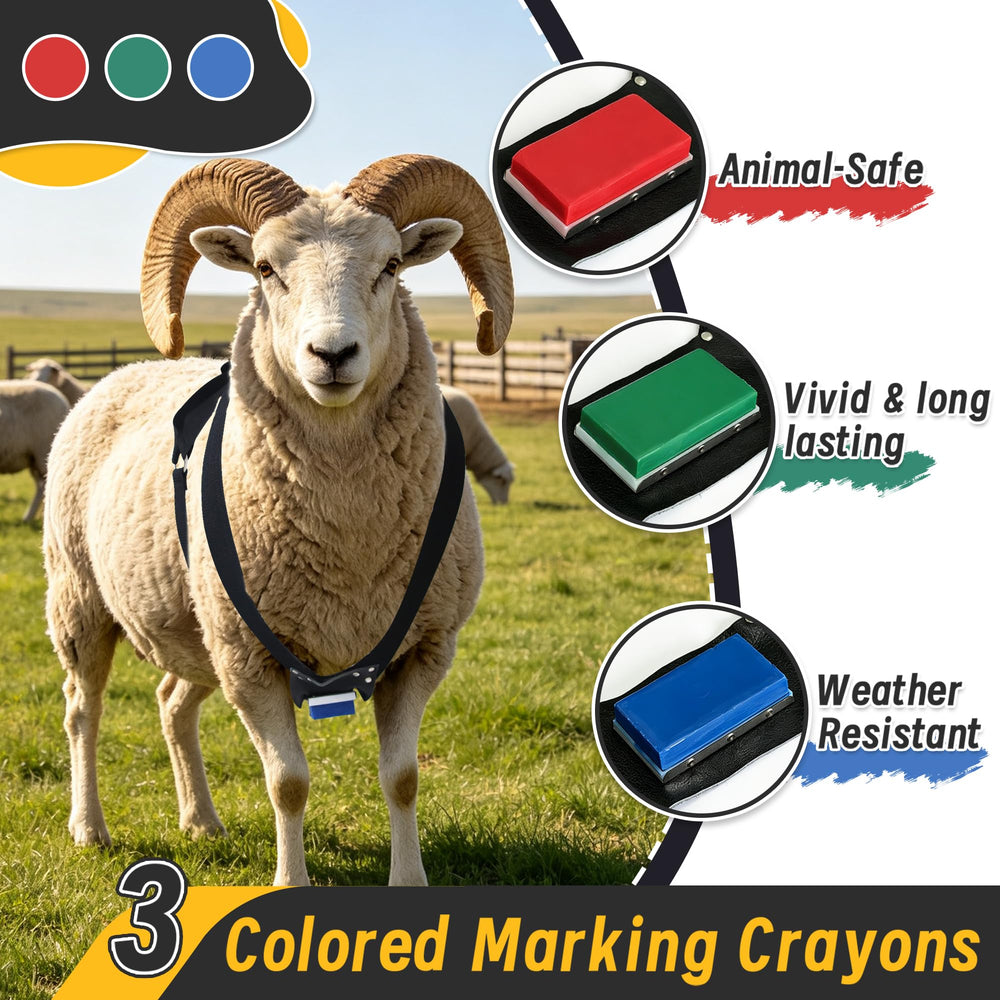 Achicklead three colored crayons arranged for color-coded breeding tracking
