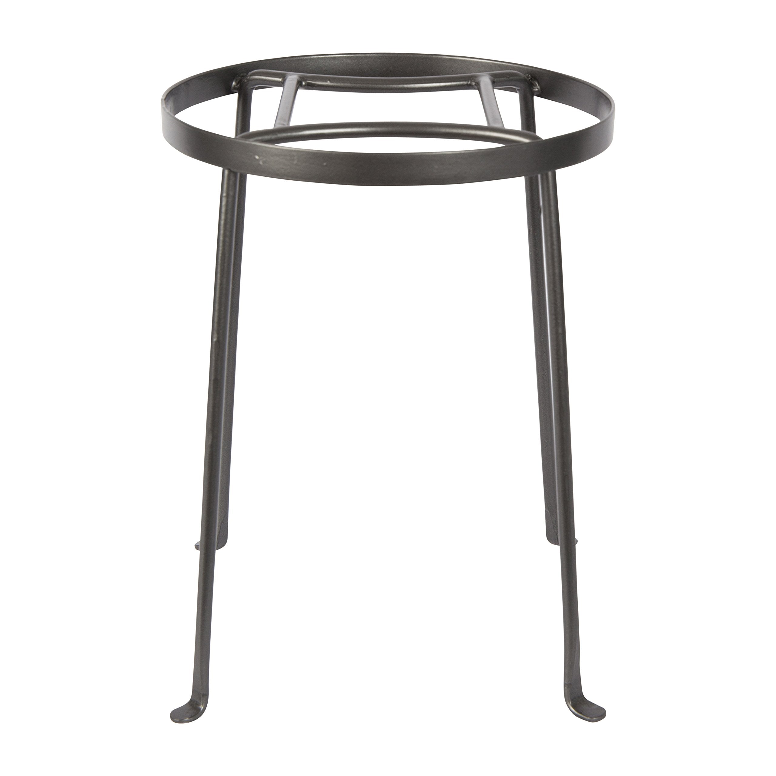 Achla Designs Argyle plant stand front view showing graphite finish and stable legs