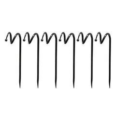 Achla Designs hose guide in garden directing hose along bed edge, protects plants