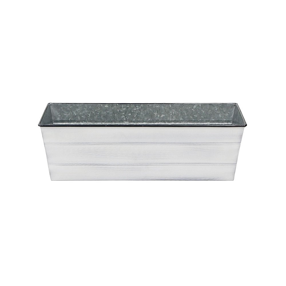 Achla Designs medium white window box front view adding curb appeal