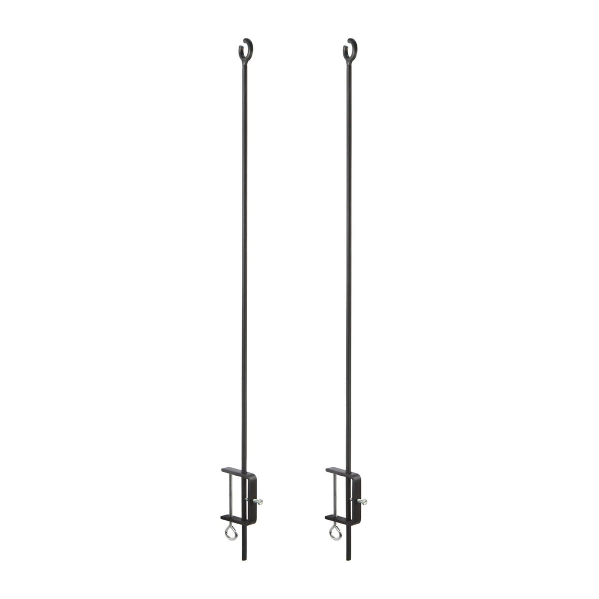 Achla Designs O-Hook front view showing clean black finish and hook benefit
