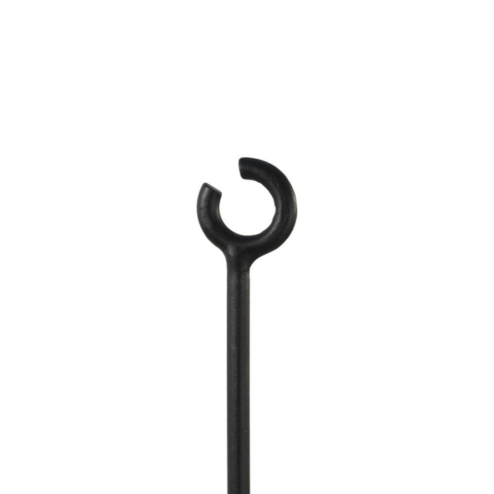 Achla Designs pole next to measuring tape showing 46-inch height benefit