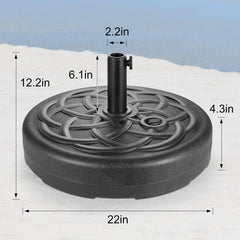 AckMizz closeup of fill port for water or sand makes ballast filling easy and fast