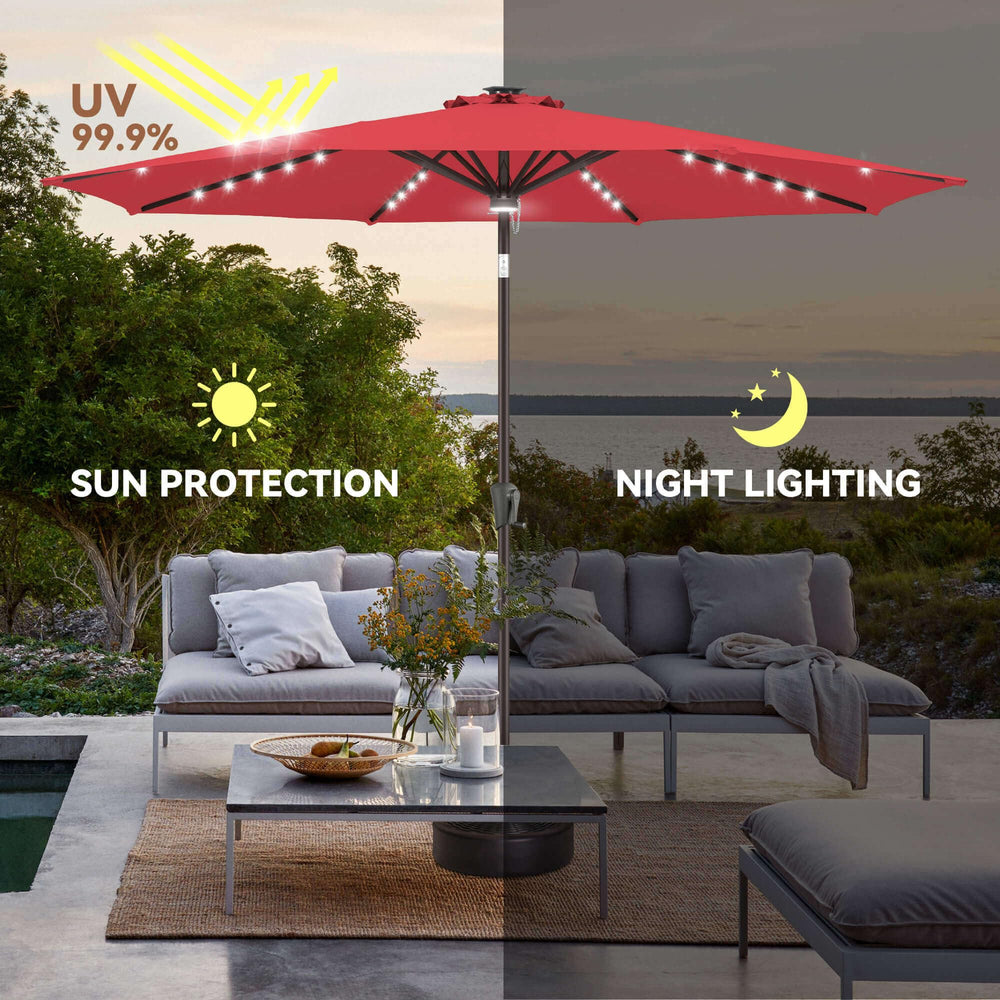 AckMizz solar panel on pole charging for evening LED illumination