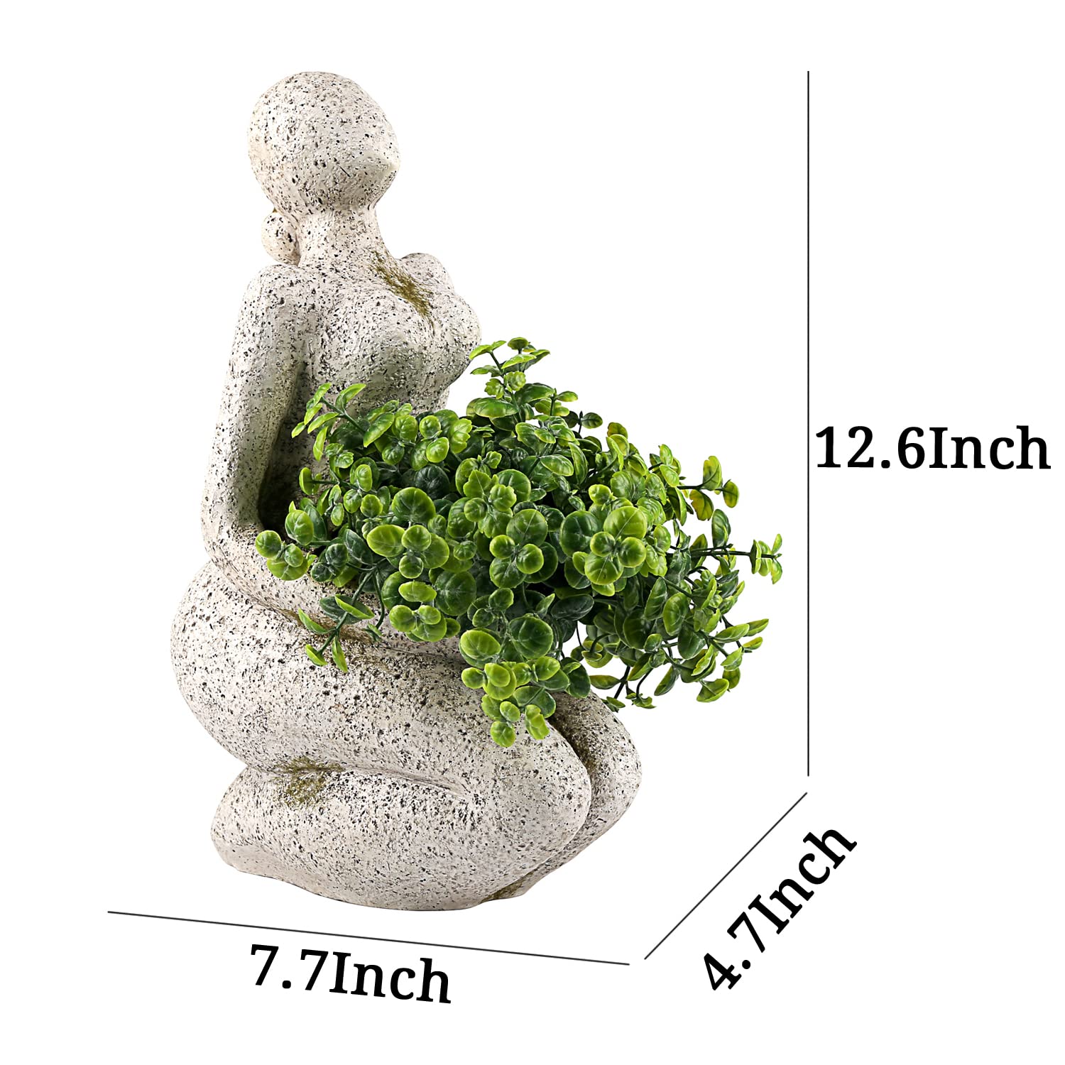 Aclema face planter close moss detail highlighting removable faux moss accent