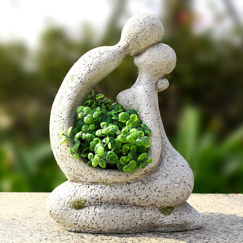 Aclema face planter front view showing sculptural decor and instant style