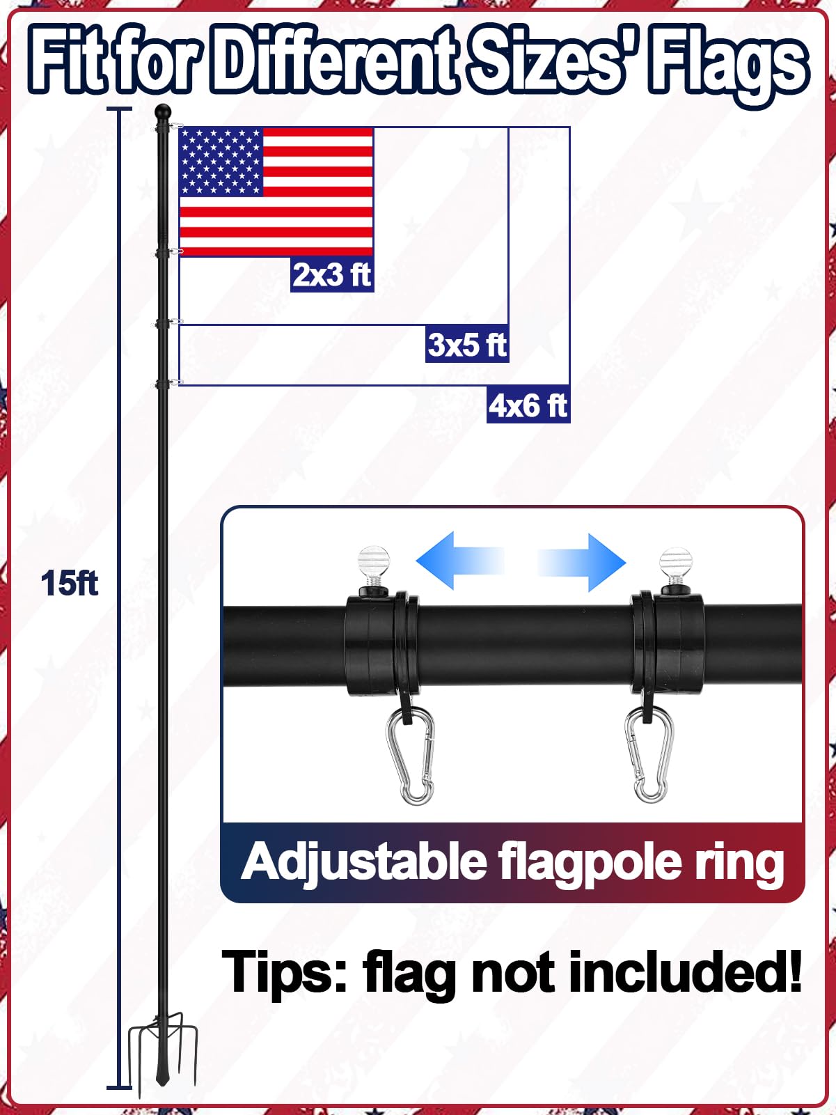 Acostop disassembled pole tubes and packaging for easy transport