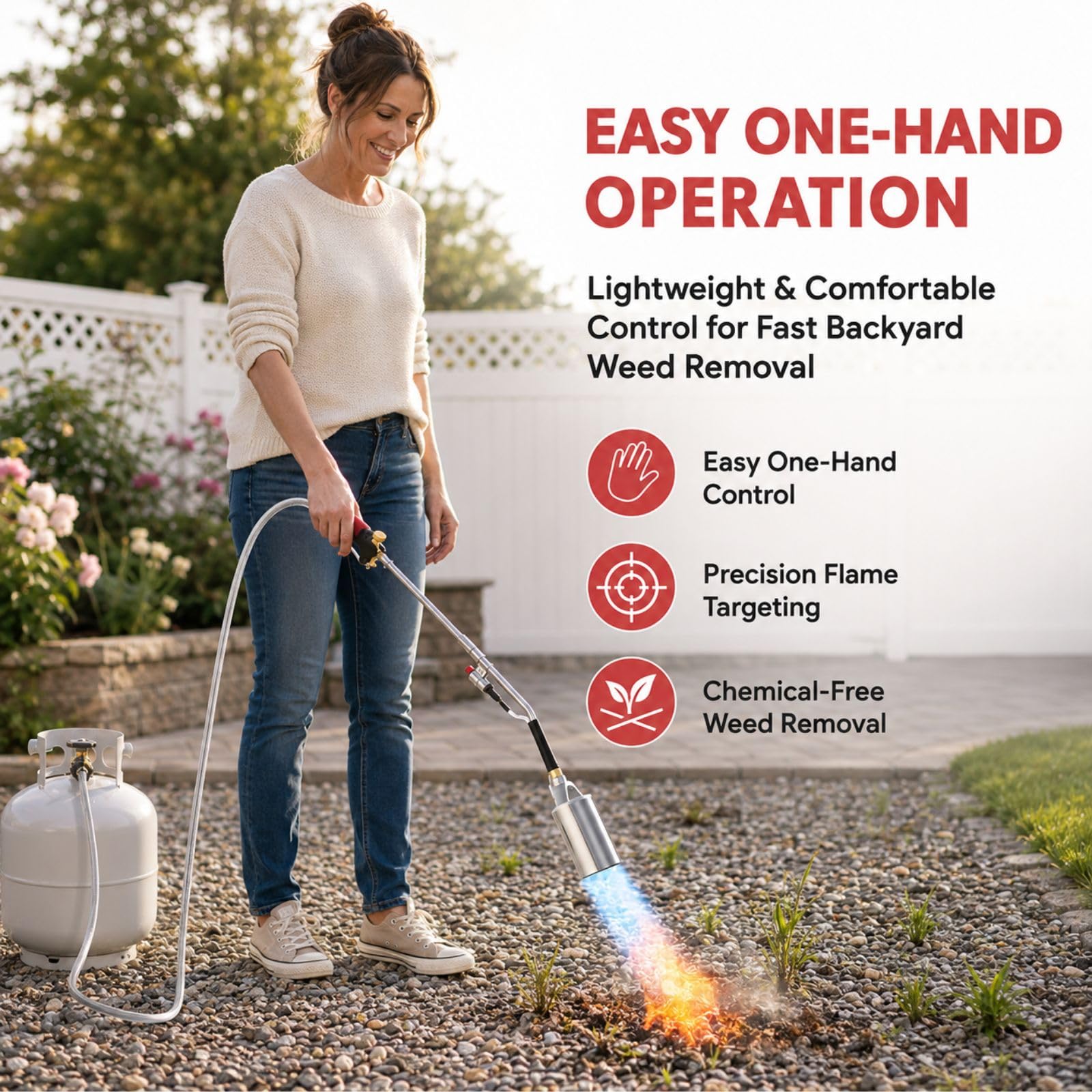 ACOVER hose connection with brass fitting demonstrating secure leak-resistant join benefit