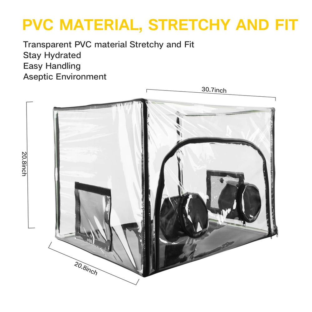ACOVER side door and arm ports enabling sterile handling and easy access