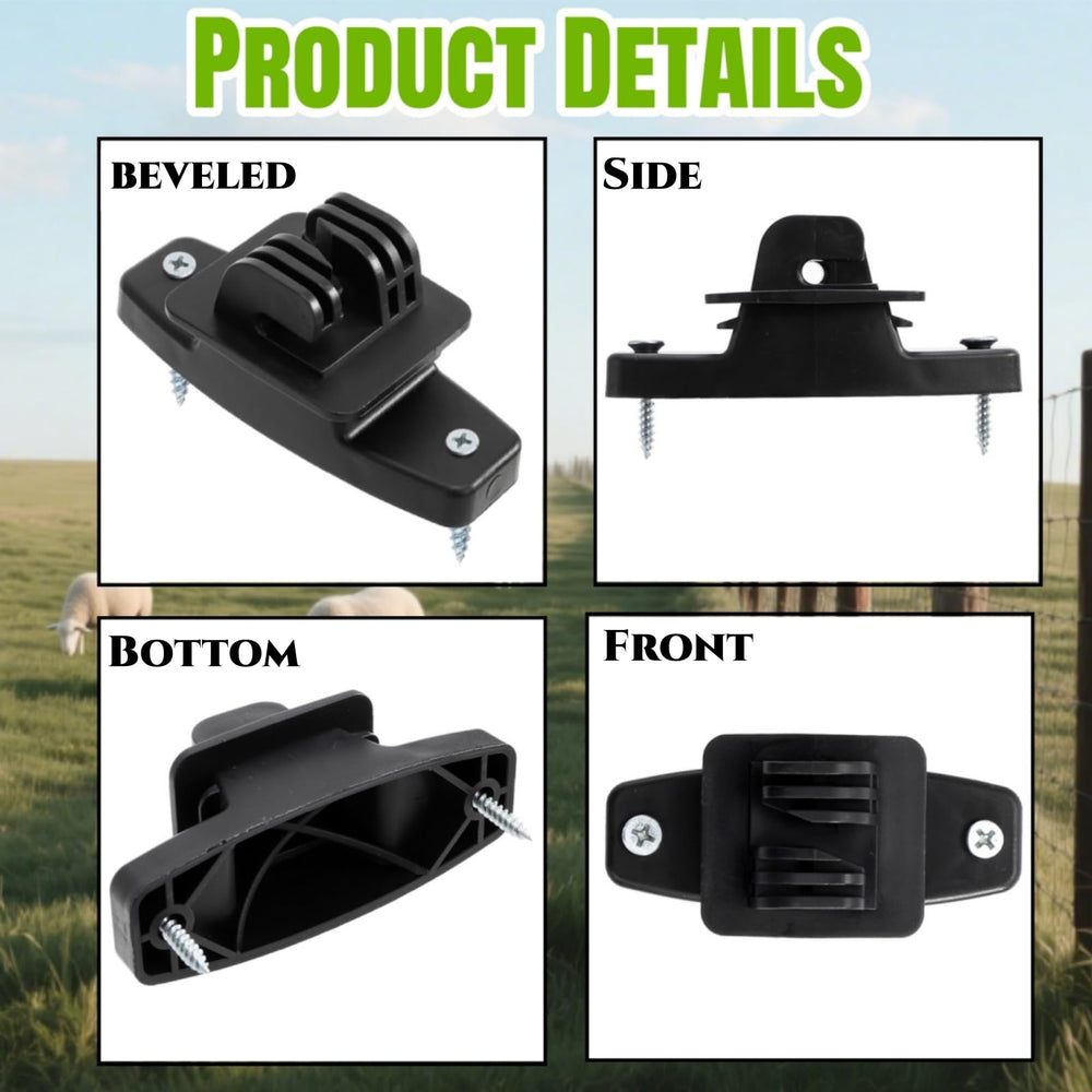 Acshio insulator paired with screw showing mounting detail for quick install