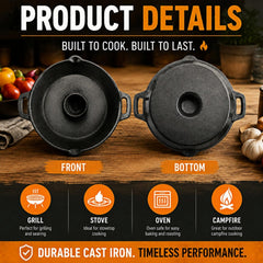 Acshio roasting pan with vegetables catching drippings for richer roasted flavor