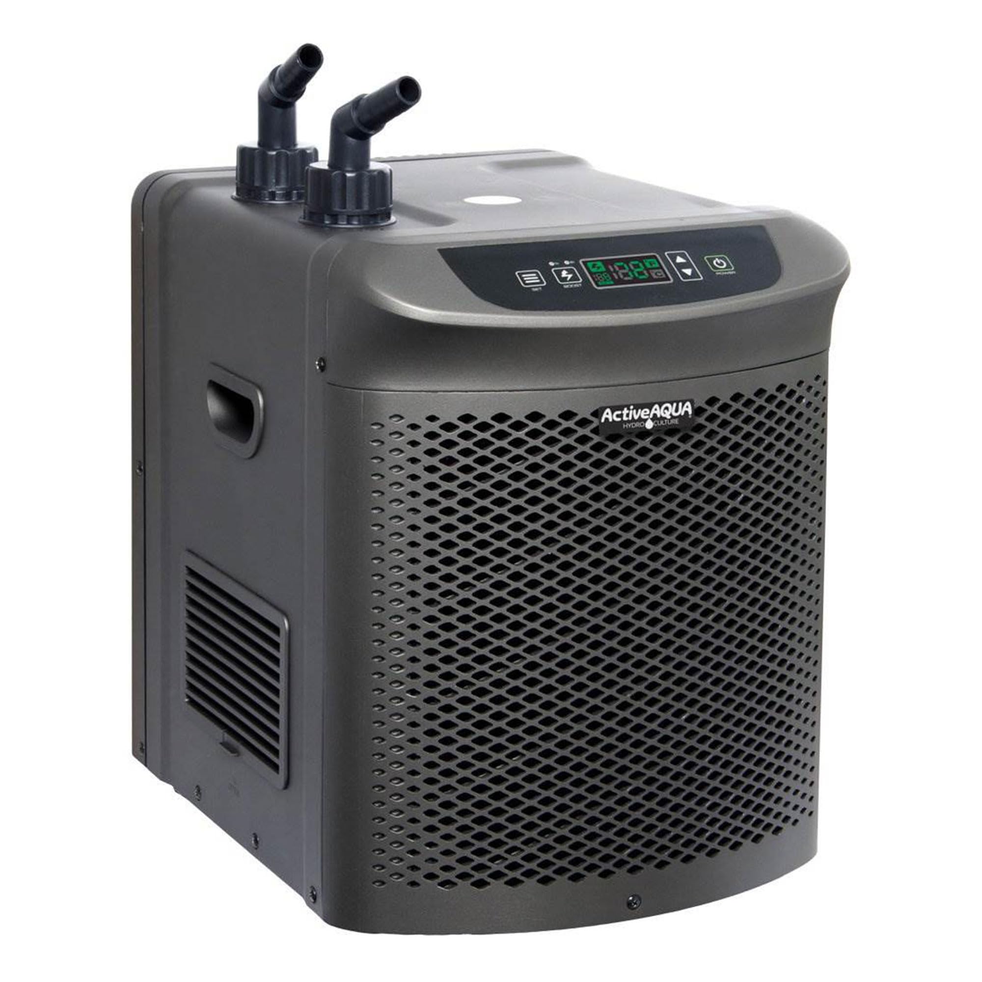 ActiveAqua chiller digital display during Boost mode showing rapid cooling benefit