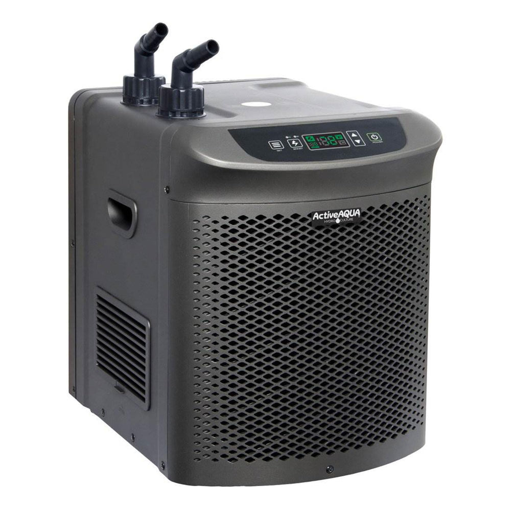 ActiveAqua chiller digital display during Boost mode showing rapid cooling benefit