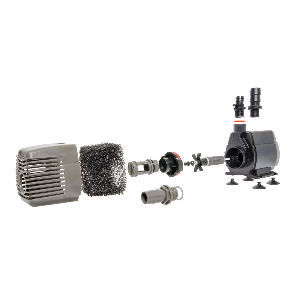 ACTIVEAQUA foam pre-filter close-up protecting internals and reducing clogs