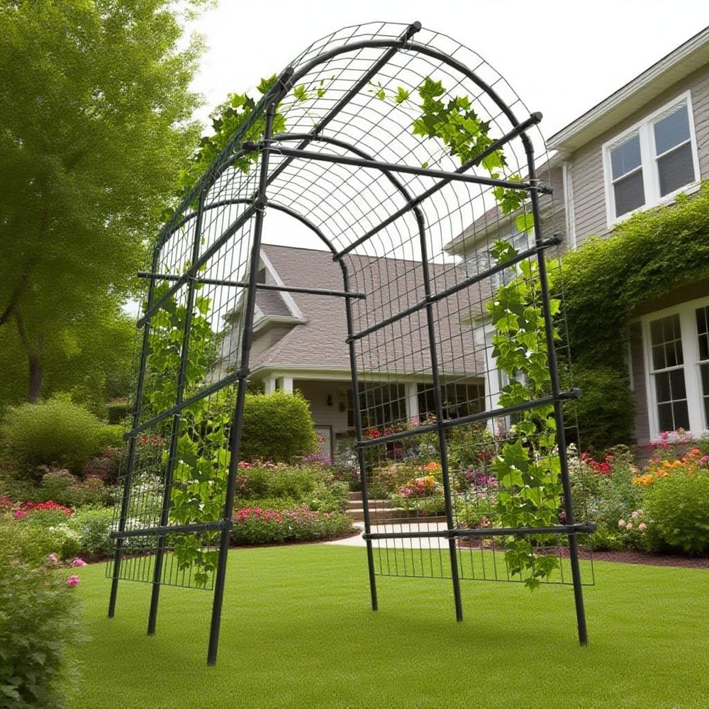 ActiveTrail arch supporting flowering vines for denser vertical growth