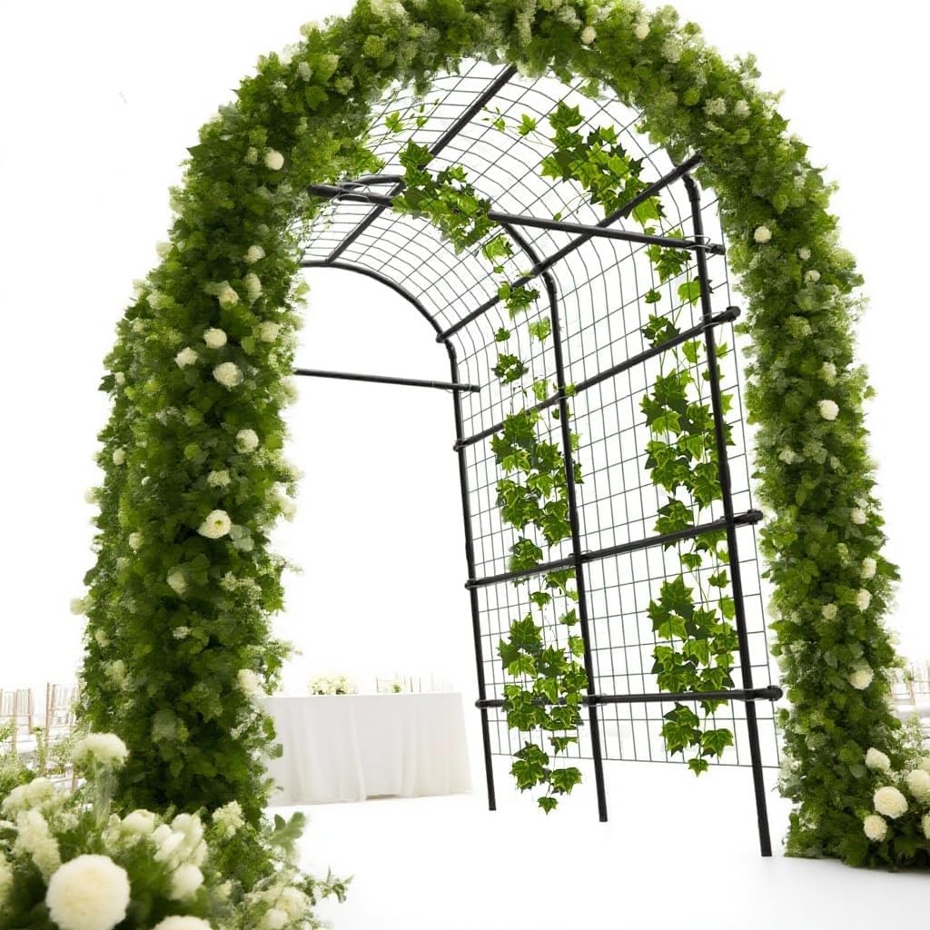 ActiveTrail arch styled as wedding backdrop enhancing outdoor event ambiance